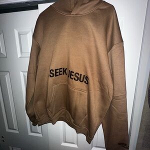 Brown ‘Seek Jesus’ Hoodie